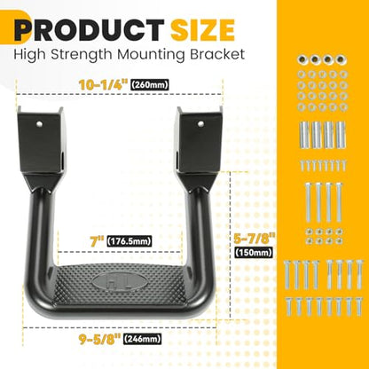 Steps 300LB Load Step Rails Trucks Compatible with Jeep More