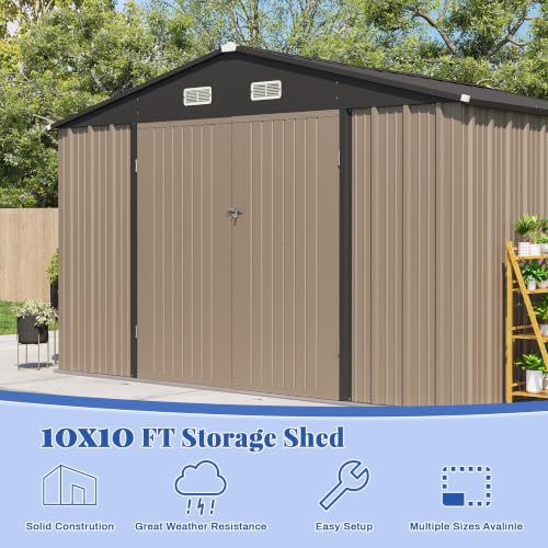 10x10 FT Outdoor Storage Shed