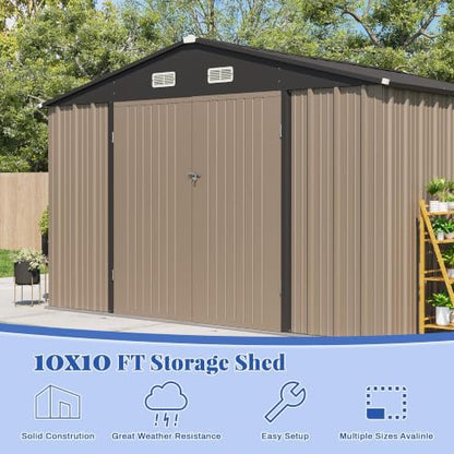 10x10 FT Outdoor Storage Shed
