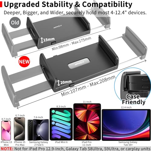 Tablet Car Mount Holder for iPad Truck Holder Long Arm Extension