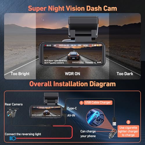 Dash Cam Front and Rear