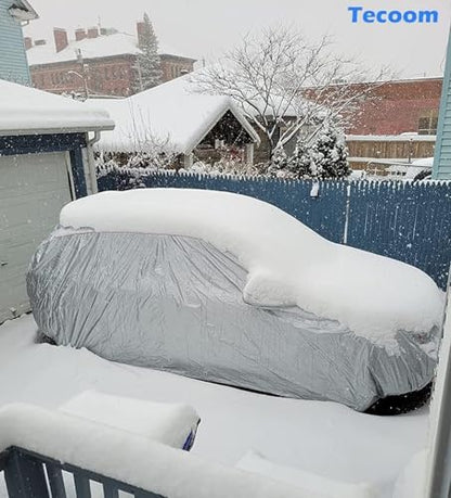 Hard Shell Car Cover for Automobiles with Zipper Design