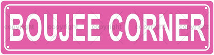 BOUJEE CORNER Space Metal Tin Street Sign Bar Cafe Garage Cave Home Room Wall Bathroom Farmhouse Garden Porch Patio Decor, 16 x 4 Inch