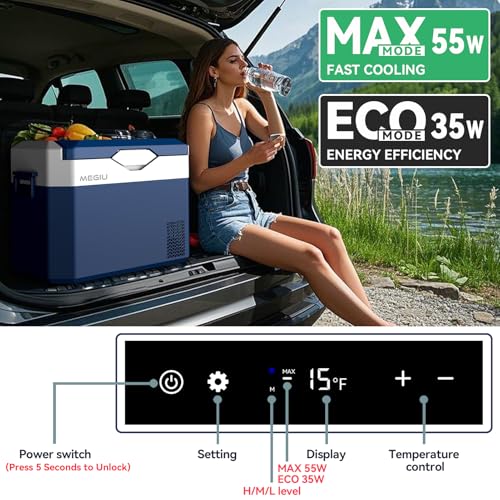 Car Refrigerator Portable 12V Fridge 32 Quart 12 Volt Freezer Compressor Cooler 12V