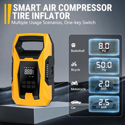 AC DC Tire Inflator Portable Air Compressor