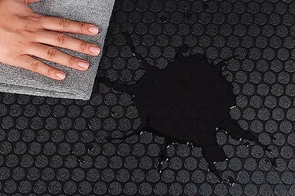 Performance Vinyl Garage Runner Small Coin Pattern