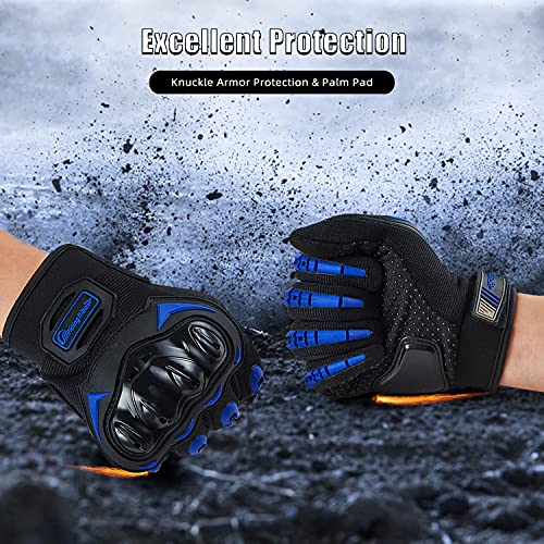 Motorcycle Gloves for Men and Women Touchscreen Guantes Para Motocicleta Hombre for Powersports BMX ATV MTB Motocross Scooter Dirt Bike Riding Gloves Motorcycle Mens Helmets Accessories