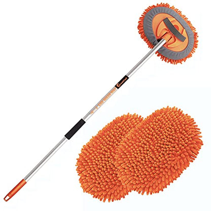 62" Car Wash Brush Mop Kit with Long Handle (2 Count)