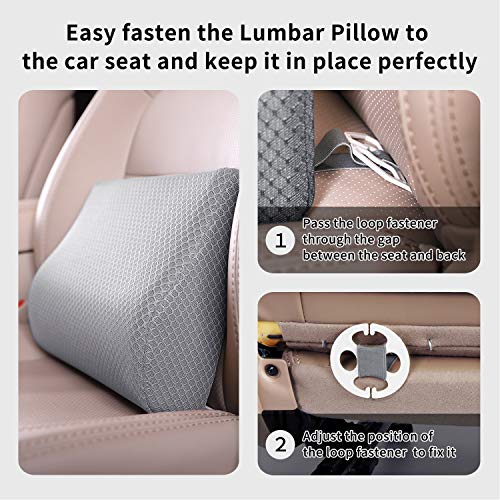 Memory Foam Lumbar Support Pillow for Car