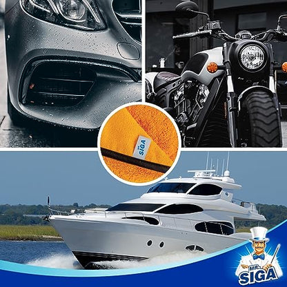 Professional Microfiber Towels for Cars (6 Count)