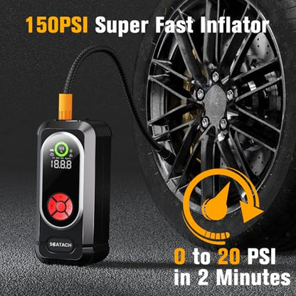 6000A Jump Starter with Air Compressor