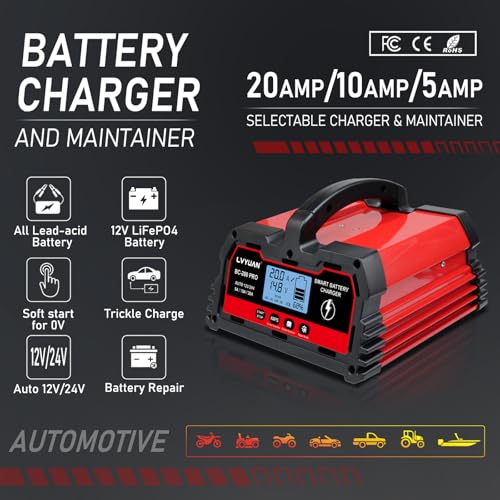 20Amp Smart Car Battery Charger