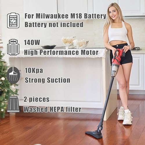 Cordless Handheld Vacuum Cleaner for Milwaukee M18 Battery