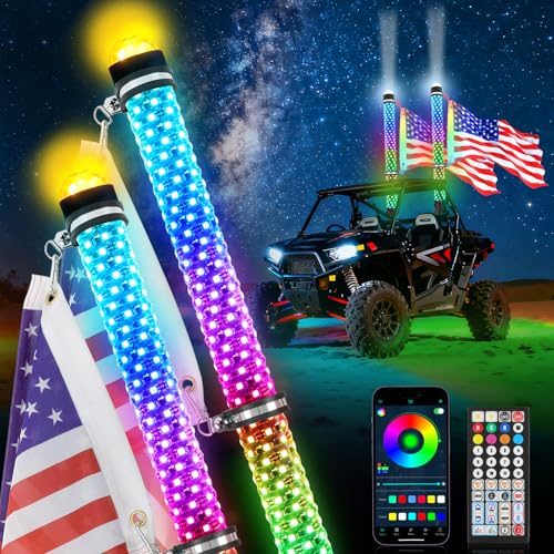 2Pack 3FT Fat Whip Lights (2 Count)