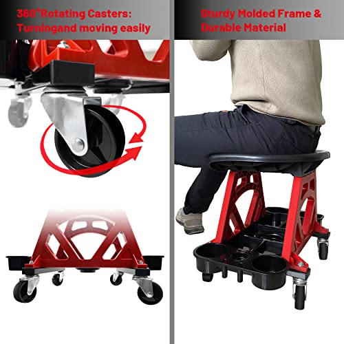 Durable Mechanic Stool Chair with Wheels