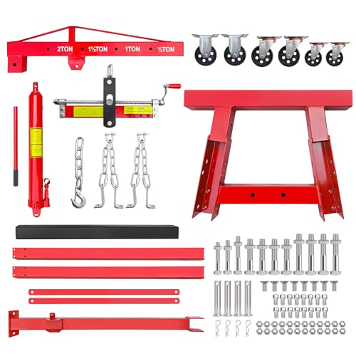 2 Ton Folding Hydraulic Engine Hoist with Leveler