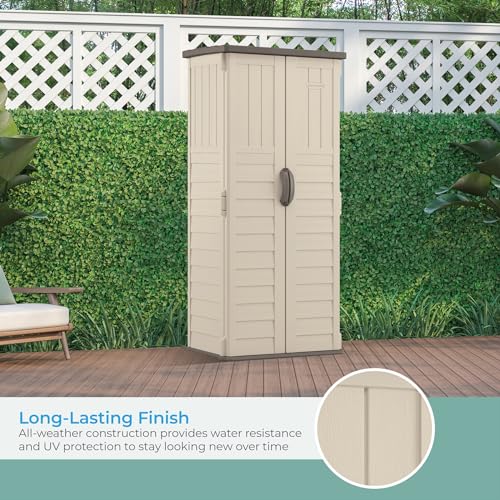 Vertical Outdoor Storage Shed with All
