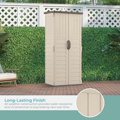 Vertical Outdoor Storage Shed with All
