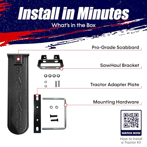 GearHaul SawHaul Fixed Universal Tractor Chainsaw Carrier