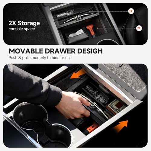Center Console Organizer for Tesla New Model Y Juniper 2025