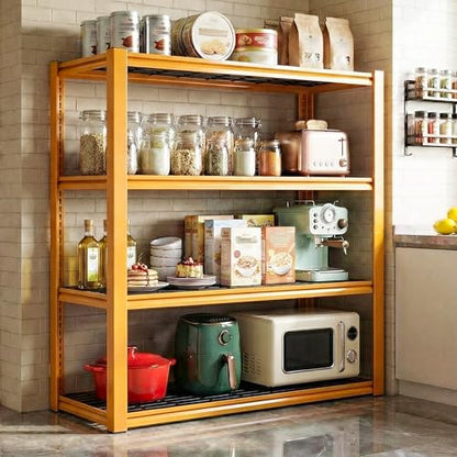 40" W Yellow Garage Shelving with Double