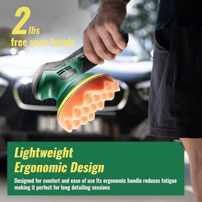 S3 Cordless Car Polisher DA Buffer with 1pc 2.0Ah Battery
