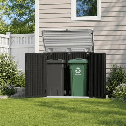 Outdoor Storage Cabinet 38 Cu.Ft Horizontal Resin Storage Shed
