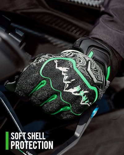 Motorcycle Gloves Motorbike Glove for Men Women Full Finger Knuckle Protection Touch Screen Cycling ATV Hiking Riding
