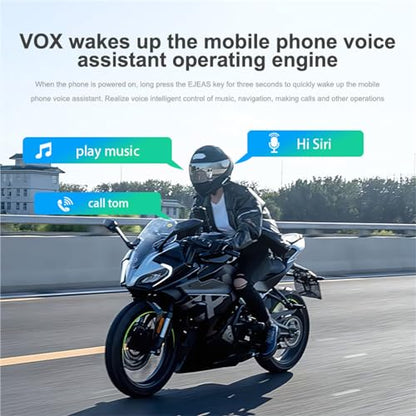 Q8 Motorcycle Helmet Bluetooth Headset (2 Count)
