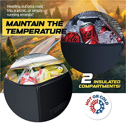 Auto Trunk Organizer With Insulated Cooler Compartments X (4 Count)