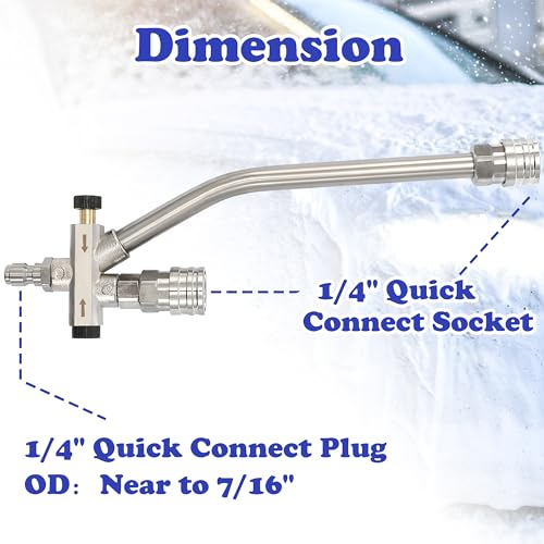 Pressure Washer Foam Cannon with Dual Connector