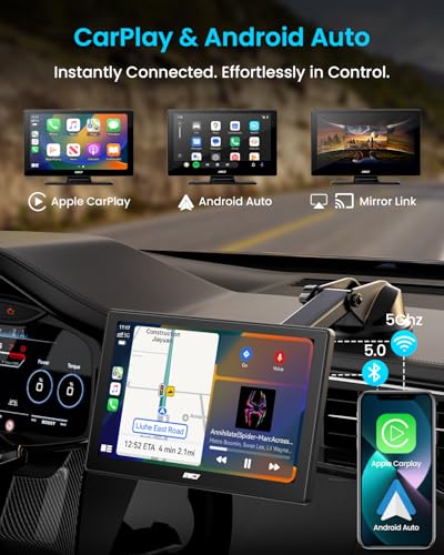 IK5 9" Wireless Apple CarPlay & Android Auto Screen