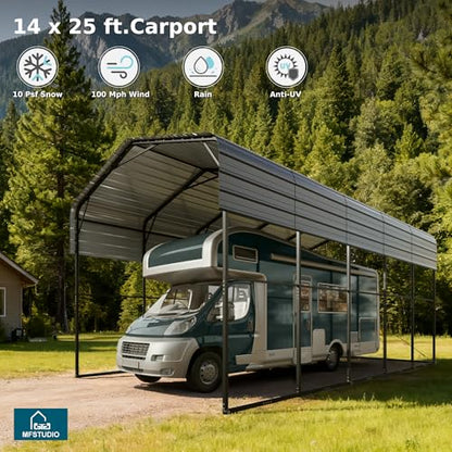 Metal RV Carport 14x25ft