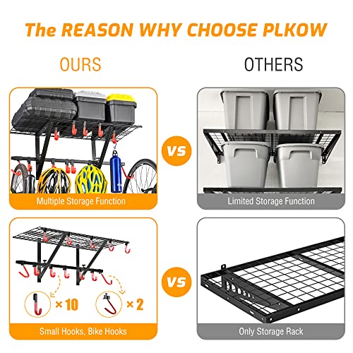 Garage Wall Shelving 1 Pack Includes 2 Bike Hooks