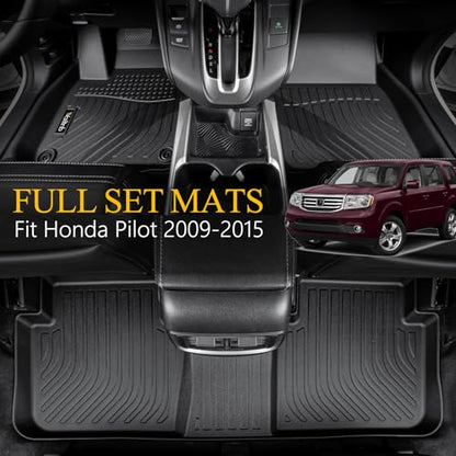 Floor Mats & Cargo Mats Set Fit Honda Pilot 2015