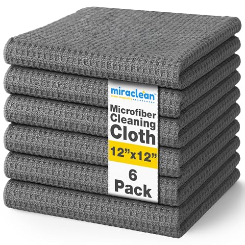 Waffle Weave Microfiber Towel (6 Count)