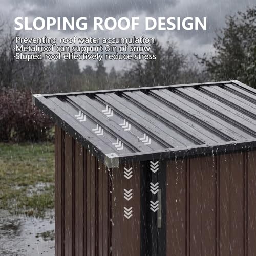 3'x2.9' Metal Storage Shed