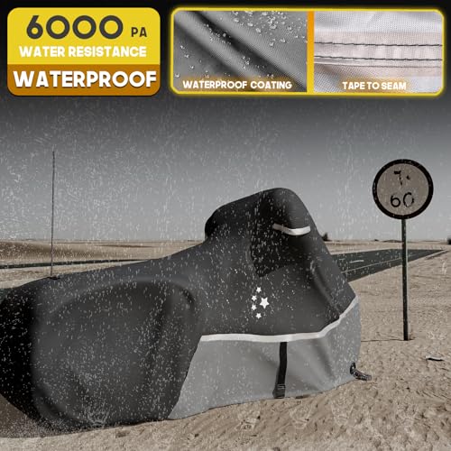Motorcycle Cover 420D Heavy Duty Storage for Touring Models Harley Davidson Road King