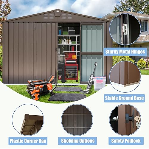 Domi Outdoor Storage Shed 8.2' x 6.2'