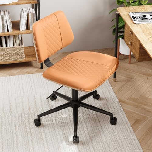 Modern Armless Office Chair with Wheels