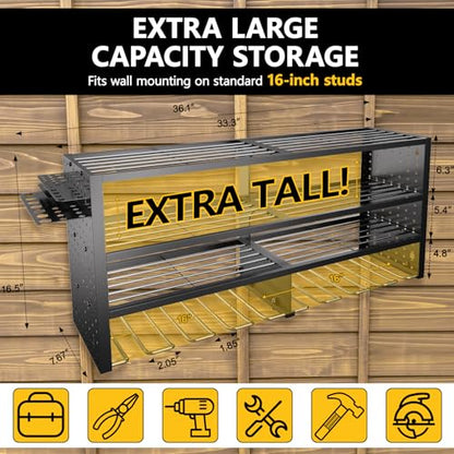 Large Power Tool Organizer Wall Mount