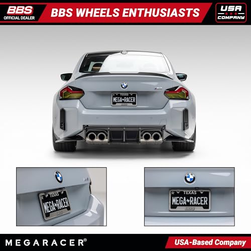 Authentic BBS Brushed Chrome License Plate Frame