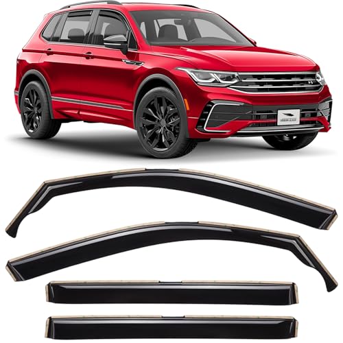 in Channel Extra Durable Rain Guards for Volkswagen Tiguan 2018