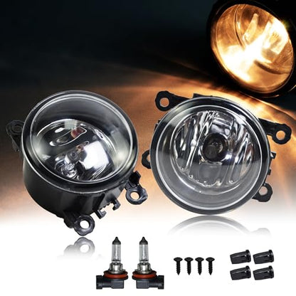 Halogen Fog Light Pair for Honda Ford Lincoln 2008 (2 Count)