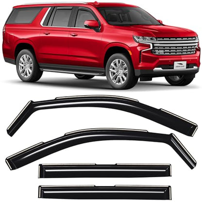 in Channel Extra Durable Rain Guards for Chevrolet
