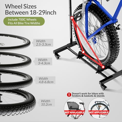 Vertical Bike Stand with Wheels