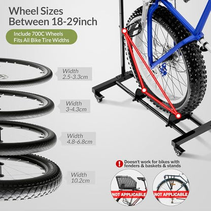 Vertical Bike Stand with Wheels