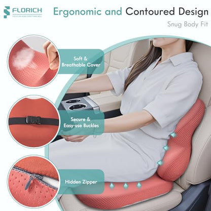 Car Seat Cushion and Lumbar Support Pillow for Office Chair Car