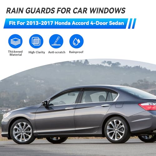 4pcs Window Visors Rain Guards for 2013 (4 Count)