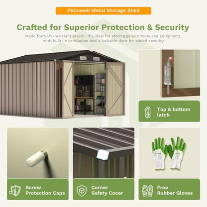 10x12 FT Storage Shed